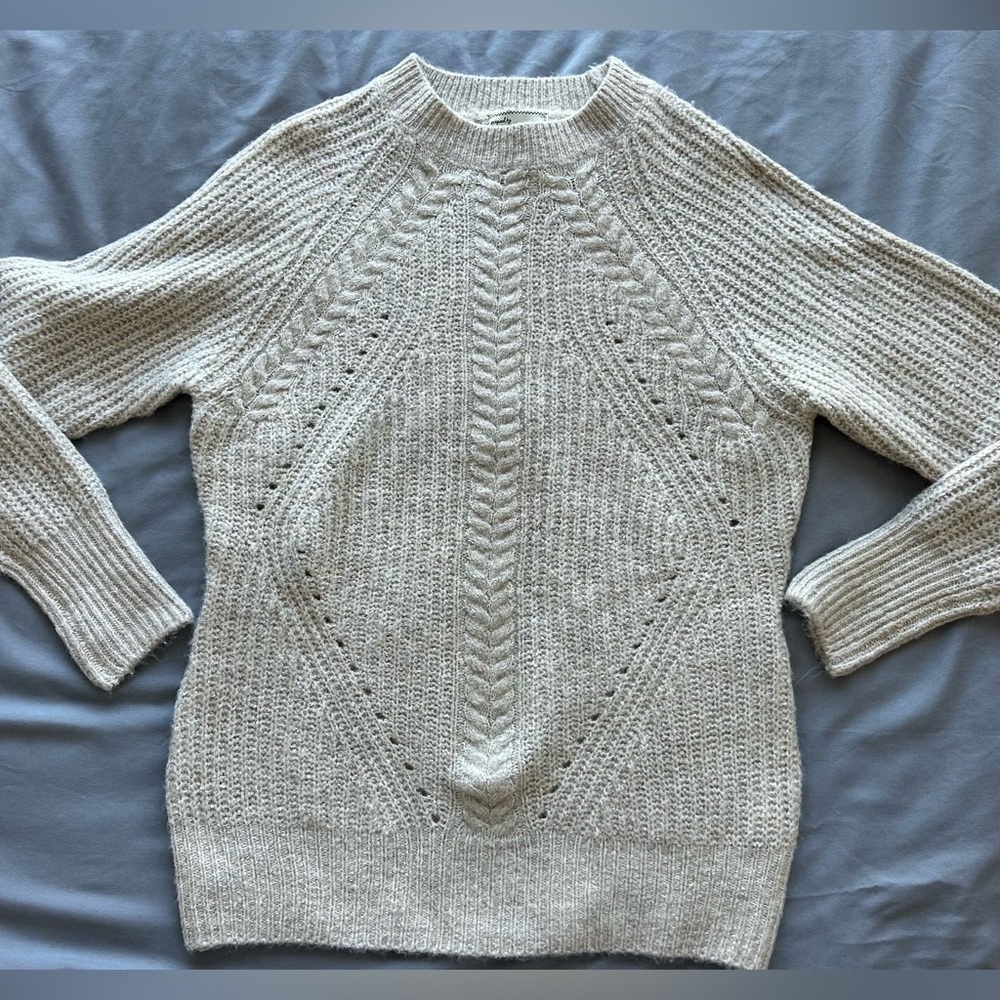 Ashley Cream Crew Neck Women’s Sweater